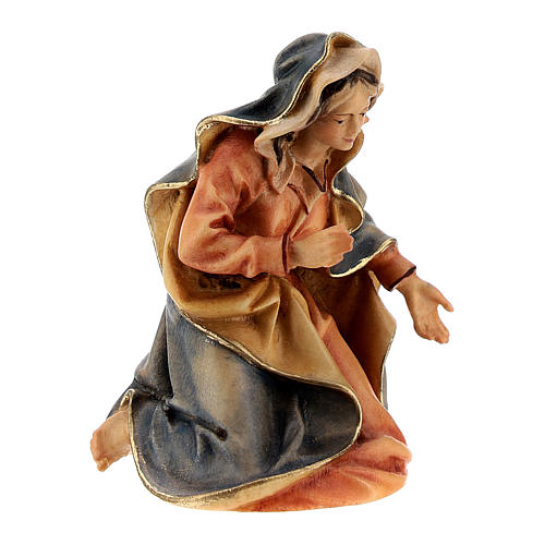 Saint Mary, 10 cm Original Nativity model, in painted Valgardena wood 3
