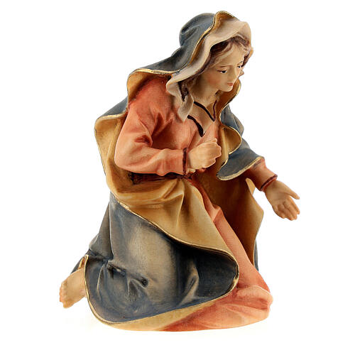Holy Mary, Original Nativity Scene in painted wood from Valgardena 12 cm 3