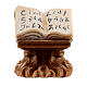 Open book on bookstand, Original Nativity Scene in painted wood from Valgardena 12 cm s1
