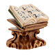 Open book on bookstand, Original Nativity Scene in painted wood from Valgardena 12 cm s3