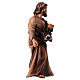 Saint Joseph avec lanterne en main crèche Original bois Val Gardena 12 cm s3