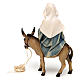 Sainte Vierge enceinte avec âne avec lanterne en main crèche Original bois Val Gardena 12 cm s4