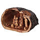 Olive wood complete Nativity Scene with cave 20x30x20 cm, Bethlehem s3