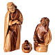 Olive wood Nativity Scene with niche 25x10x15 cm, Bethlehem, assorted variants s2