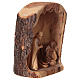 Olive wood Nativity Scene with niche 25x10x15 cm, Bethlehem, assorted variants s4