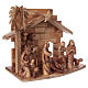 Stylised olive wood Nativity Scene 17 cm, Bethlehem s4