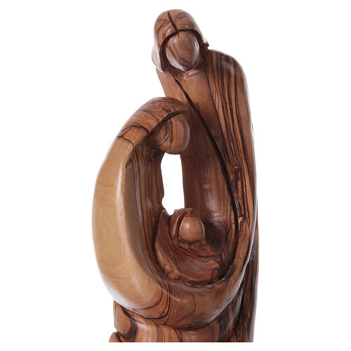 Holy Family in olive wood from Bethlehem 21 cm 2