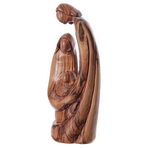 Holy Family in olive wood from Bethlehem 21 cm 3