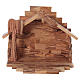 House in Olive wood from Bethlehem with Nativity Set stylized 20x25x15 cm s5