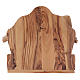Cottage in Olive wood Bethlehem with Complete Nativity stylized 20x20x15 cm s6