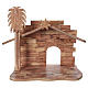 Nativity Scene in Olive Wood with hut 22 cm, 31x 41x24 cm s5