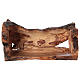 Nativity scene with natural cave in Bethlehem olive wood 25x40x20 cm s5