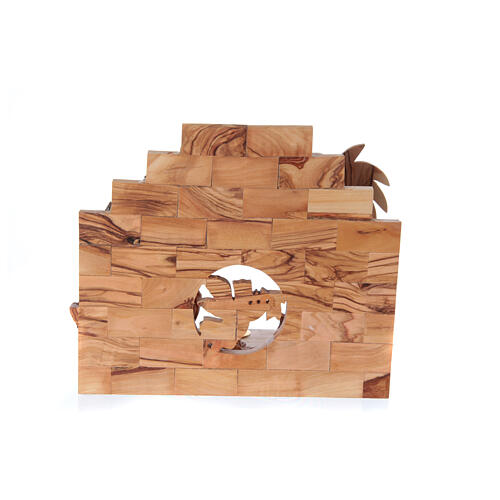 Nativity Music box in Olive wood from Bethlehem 15x20x10 cm 7