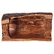 Cave with Nativity in Bethlehem olive wood 20x30x15 cm s5