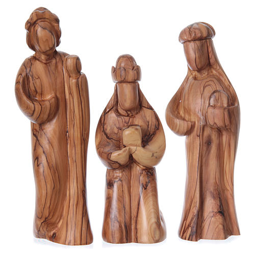 Nativity Set stylized Olive wood from Bethlehem 29 cm 3
