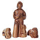 Nativity Set stylized Olive wood from Bethlehem 29 cm s4
