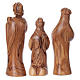 Nativity Set stylized Olive wood from Bethlehem 29 cm s6