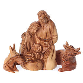 Recess with Nativity in Olive wood from Bethlehem 20x15x10 cm