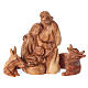 Recess with Nativity in Olive wood from Bethlehem 20x15x10 cm s2