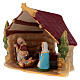 Cabaña con Natividad pintada de terracota Deruta h 20 cm s2