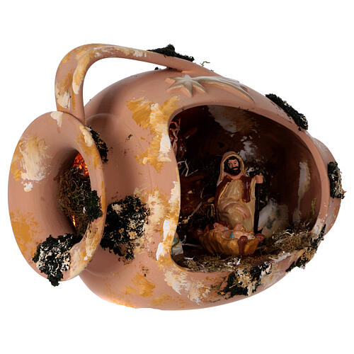 Amfora z Dzieciątkiem Jezus, terakota z Deruty 4