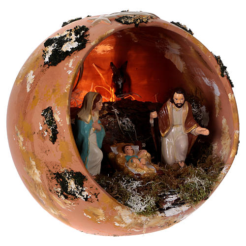 Nativity ball in Deruta Terracotta 4