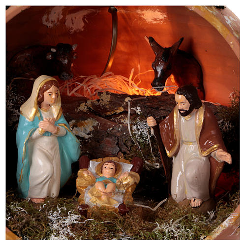 Ball in terracotta Deruta Nativity 2