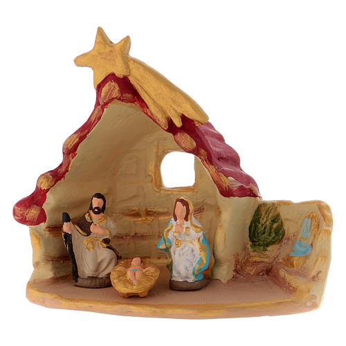 House with Holy Family in Deruta terracotta 1