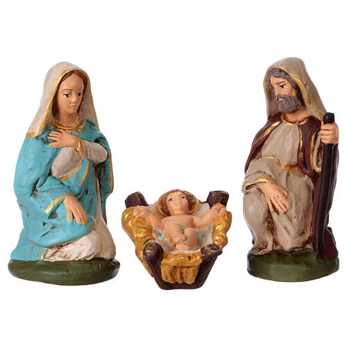 Zestaw 10 elementów z terakoty Deruta, 10 cm 2