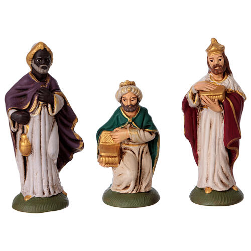 Zestaw 10 elementów z terakoty Deruta, 10 cm 3