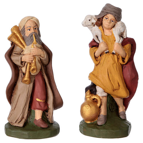 Zestaw 10 elementów z terakoty Deruta, 10 cm 4