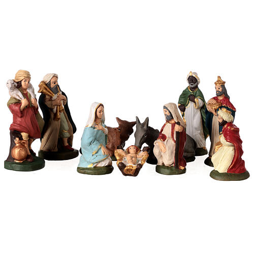 Zestaw 10 elementów z terakoty Deruta, 10 cm 6