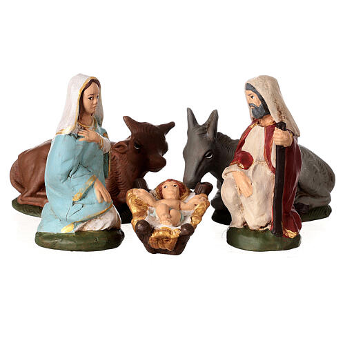 Zestaw 10 elementów z terakoty Deruta, 10 cm 7