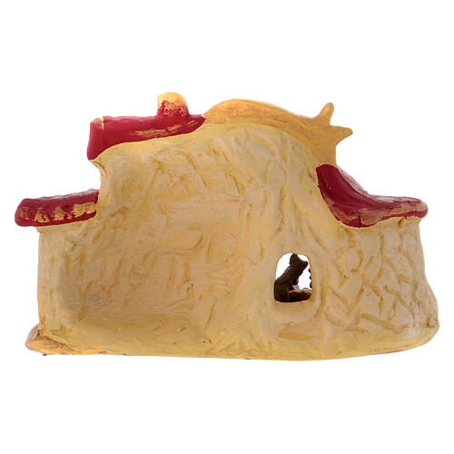 Pejzaż z szopką Bożonarodzeniową z terakoty Deruta 4