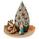 Composition with snowy tree and Holy Family in Deruta terracotta s2