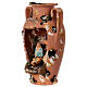 Urn with Holy Family and light in Deruta terracotta 35 cm s3