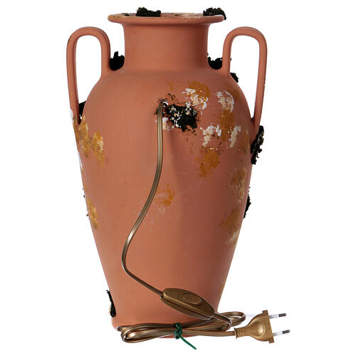 Amfora ze Świętą Rodziną i lampką, z Terakoty Deruta, 35cm 5