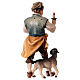 Cantinero con perro belén Original madera pintada en Val Gardena 12 cm de altura media s4