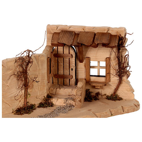 Taverne pour crèche Original bois peint Val Gardena 10 cm 2