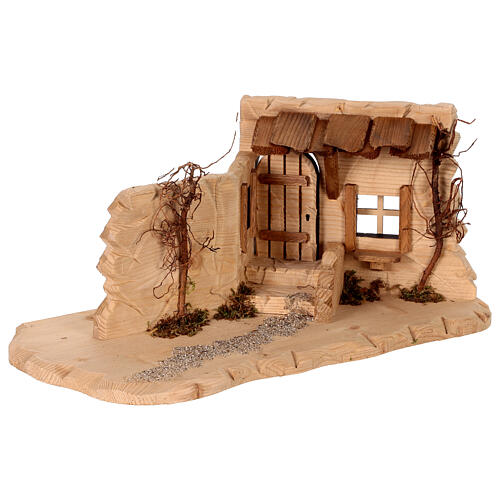 Taverne pour crèche Original bois peint Val Gardena 10 cm 3