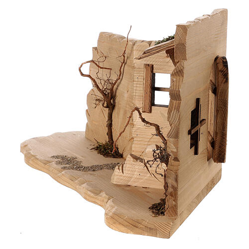 Osteria presepe Original legno dipinto in Valgardena 12 cm 3