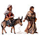 Journey to Bethlehem Original Nativity Scene in painted wood from Valgardena 10 cm s1