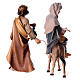 Voyage to Bethlehem, 10 cm Original Nativity model, in painted Valgardena wood s5
