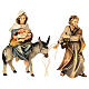 Journey to Bethlehem Original Nativity Scene in painted wood from Valgardena 12 cm s3