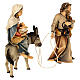 Départ pour Bethléem pour crèche Original bois peint Val Gardena 12 cm s7