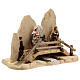 Escape to Egypt with bridge Original Nativity Scene in painted wood from Val Gardena 10 cm s5