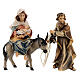 Escape to Egypt with bridge Original Nativity Scene in painted wood from Val Gardena 10 cm s6