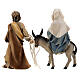 Escape to Egypt with bridge Original Nativity Scene in painted wood from Val Gardena 10 cm s10