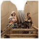 Fuite en Égypte avec décor crèche Original bois peint Val Gardena 10 cm s2