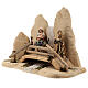 Escape to Egypt With Bridge, 10 cm Original Nativity model, in painted Val Gardena wood s3